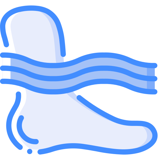 voet Basic Miscellany Blue icoon