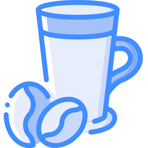 café com leite Basic Miscellany Blue Ícone