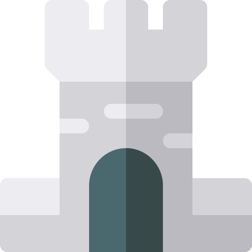 Castle Basic Rounded Flat icon