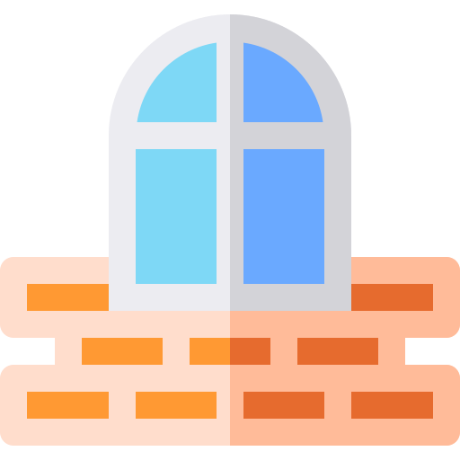 窓 Basic Rounded Flat icon