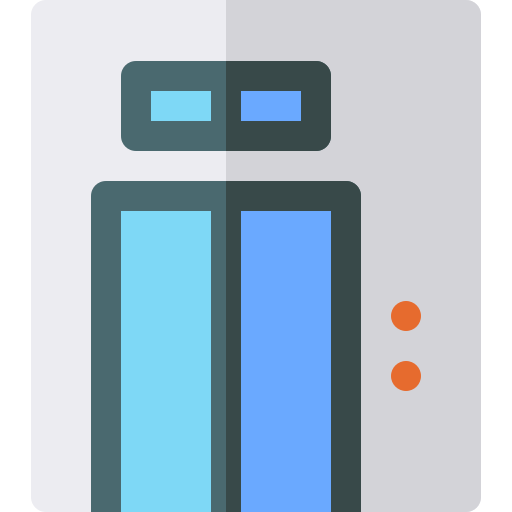 ascensor Basic Rounded Flat icono