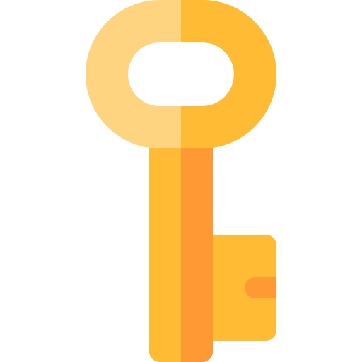 Ключ доступа Basic Rounded Flat иконка