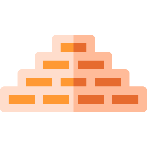 Brick wall Basic Rounded Flat icon