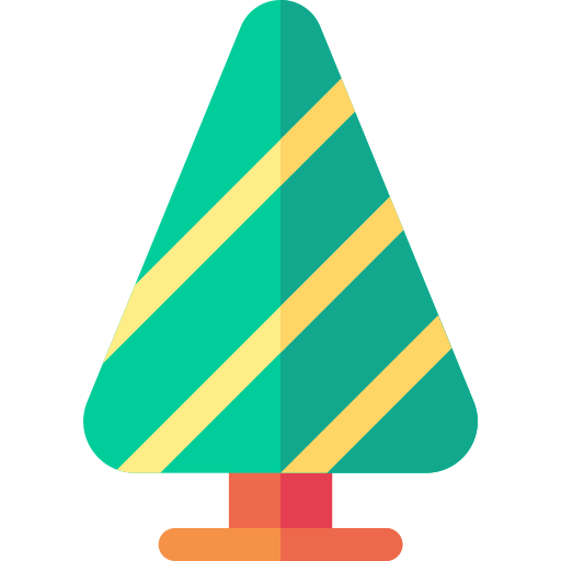 árbol de navidad Basic Rounded Flat icono
