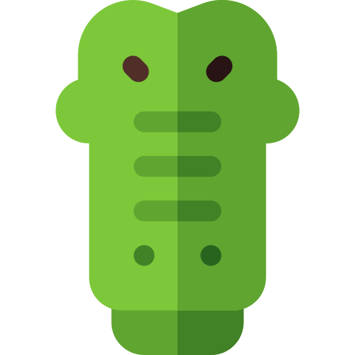 Крокодил Basic Rounded Flat иконка