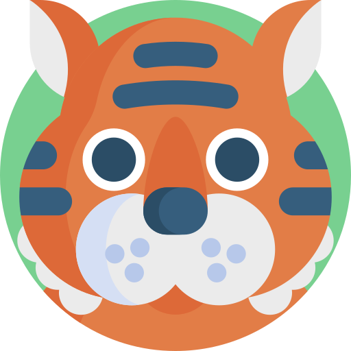 tigre Detailed Flat Circular Flat icono