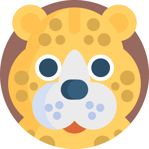 leopardo Detailed Flat Circular Flat icono