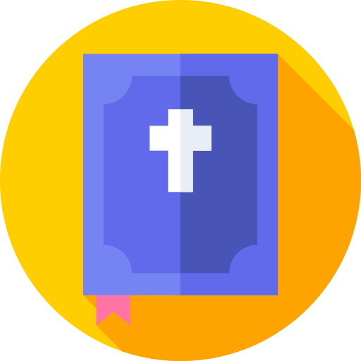 Bible Flat Circular Flat icon