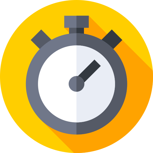 Stopwatch Flat Circular Flat icon