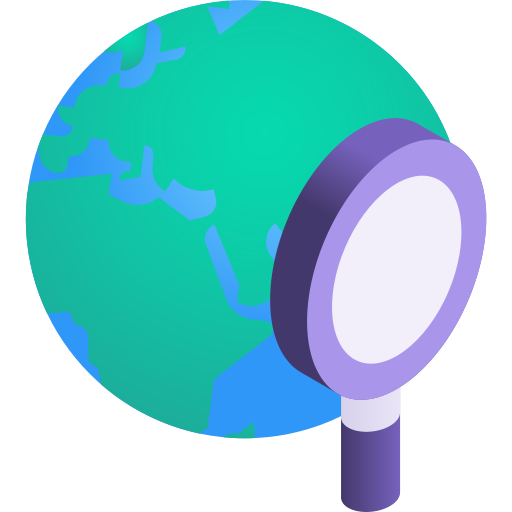 weltweit Gradient Isometric Gradient icon