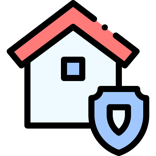 Home security Detailed Rounded Lineal color icon