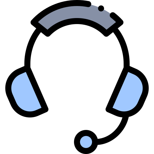 Headset Detailed Rounded Lineal color icon