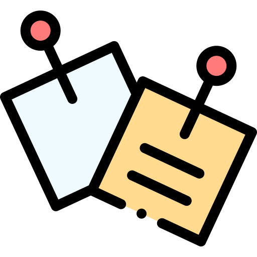 Sticky notes Detailed Rounded Lineal color icon