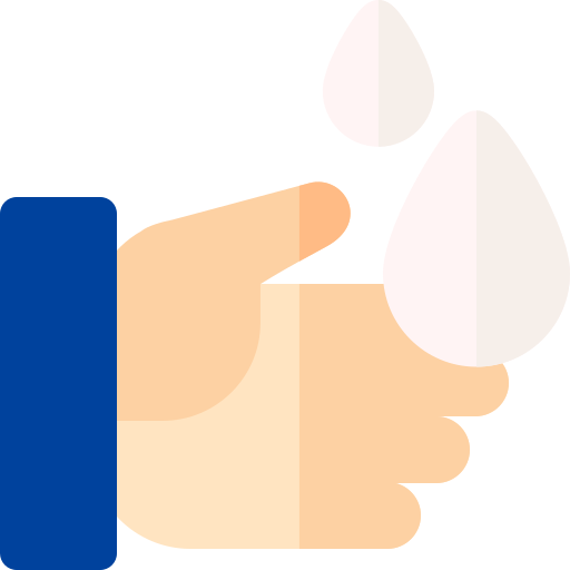 Washing hand Basic Rounded Flat icon
