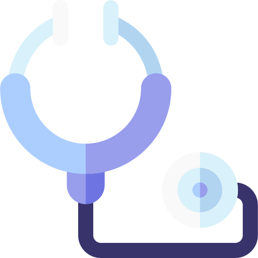 聴診器 Basic Rounded Flat icon