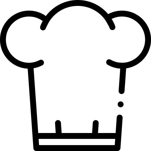 Chefs hat Detailed Rounded Lineal color icon