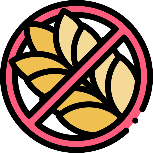 Gluten free Detailed Rounded Lineal color icon