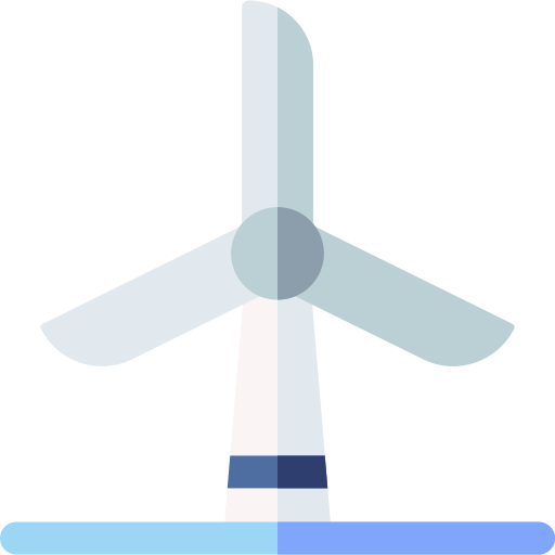 energia eolica Basic Rounded Flat icona