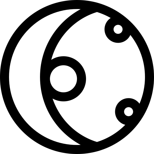 mond phase Basic Rounded Lineal icon