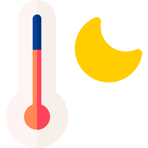 temperatura Basic Rounded Flat ikona