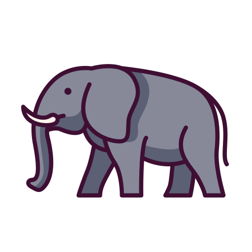 elefante Generic Outline Color icona