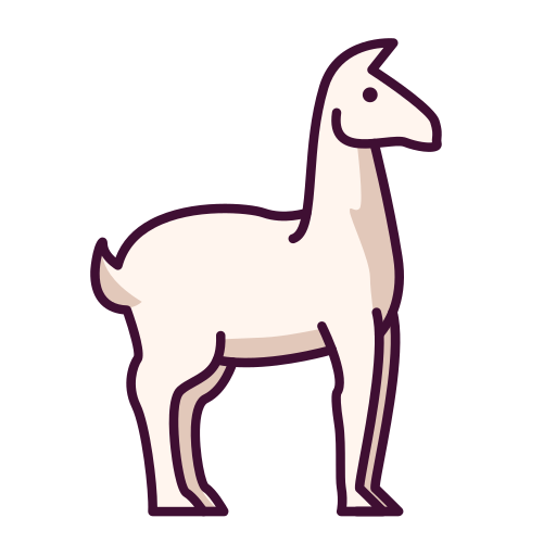 Llama Generic Outline Color icon