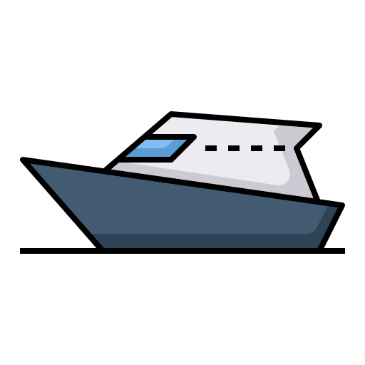 Яхта Generic Outline Color иконка