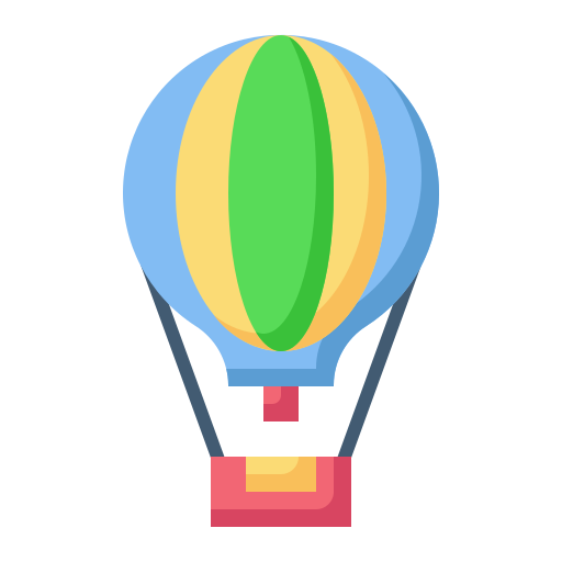 balon na gorące powietrze Generic Flat ikona