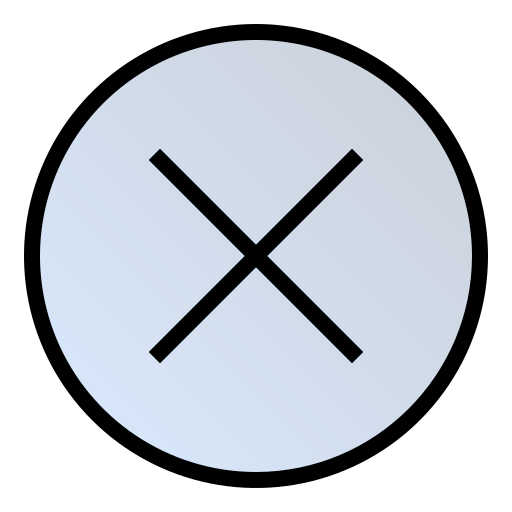 botón de cierre Generic Outline Color icono