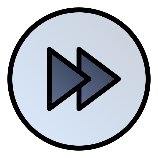 siguiente botón Generic Outline Color icono