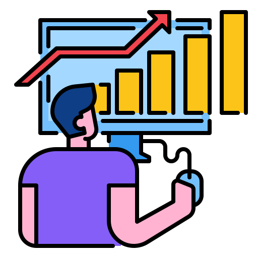 une analyse Generic Outline Color Icône