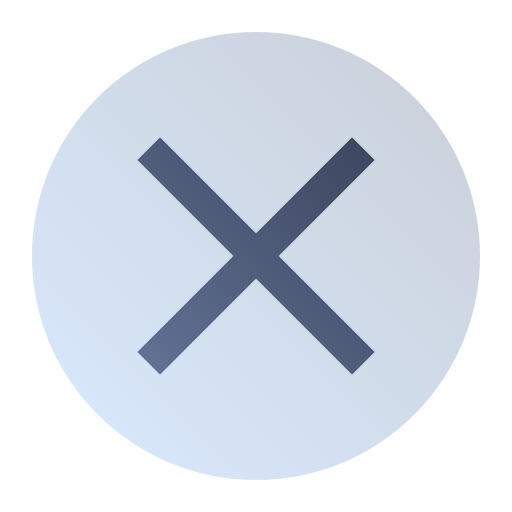 botón de cierre Generic Flat Gradient icono