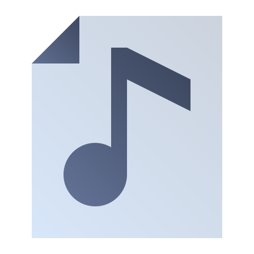 archivo de audio Generic Flat Gradient icono
