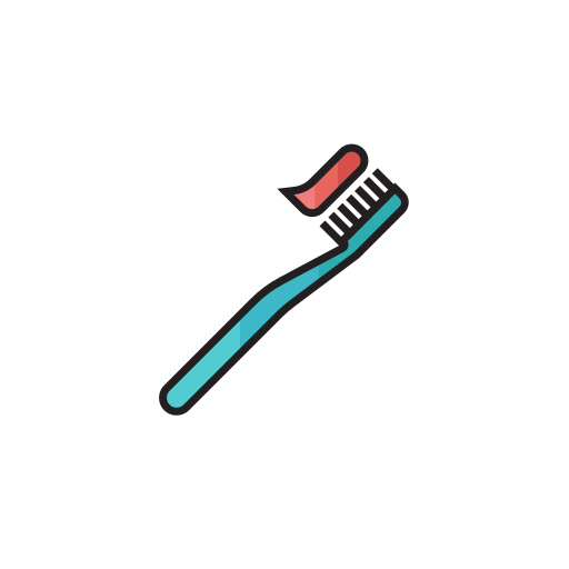 brosse à dents Generic Outline Color Icône