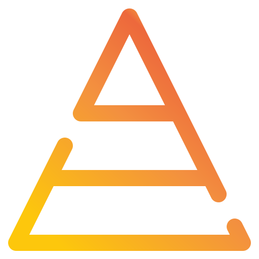 피라미드 차트 Generic Gradient icon