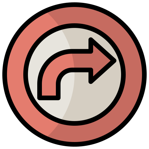 flecha correcta Generic Outline Color icono