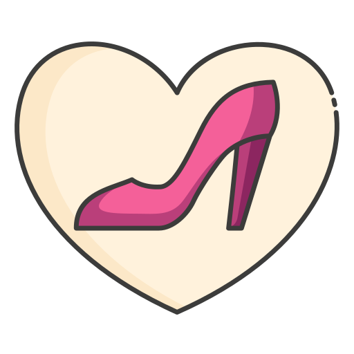 vrouwelijke schoenen Generic Outline Color icoon