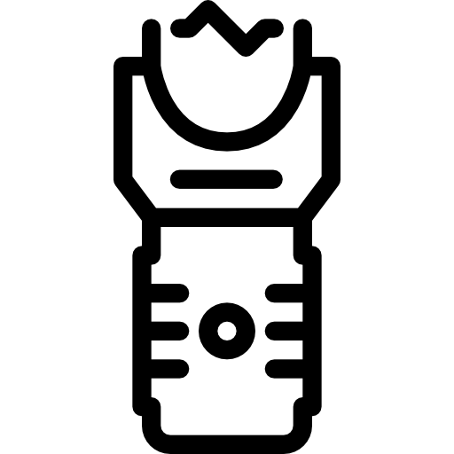 Electroshock weapon Coloring Lineal icon