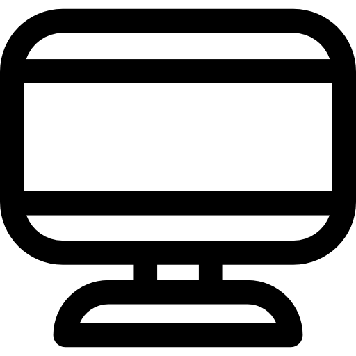 Монитор Basic Rounded Lineal иконка