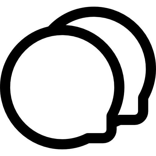 conversacion Basic Rounded Lineal icono