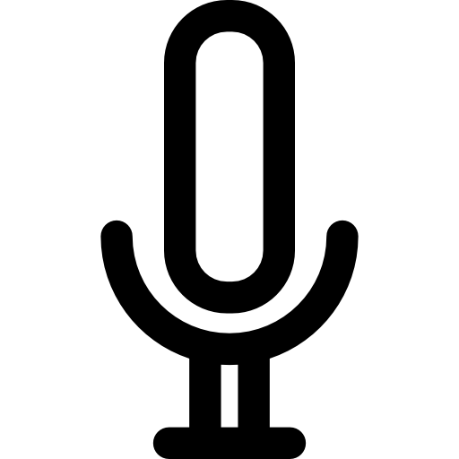 Микрофон Basic Rounded Lineal иконка