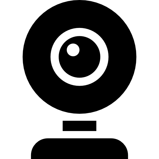 webcam Basic Rounded Filled icoon
