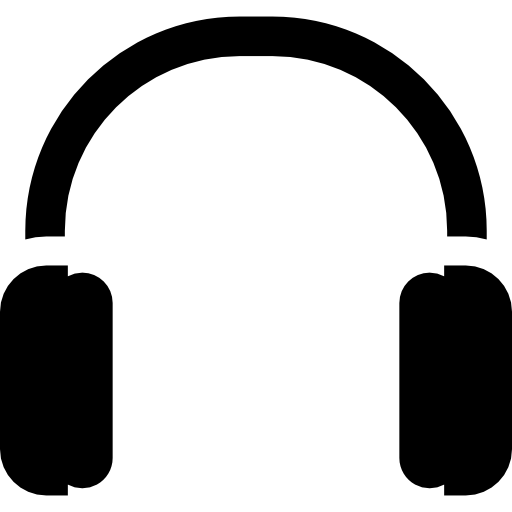 auriculares Basic Rounded Filled icono