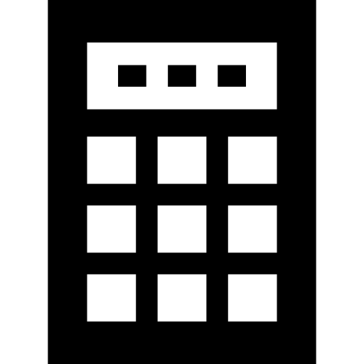 taschenrechner Basic Straight Filled icon