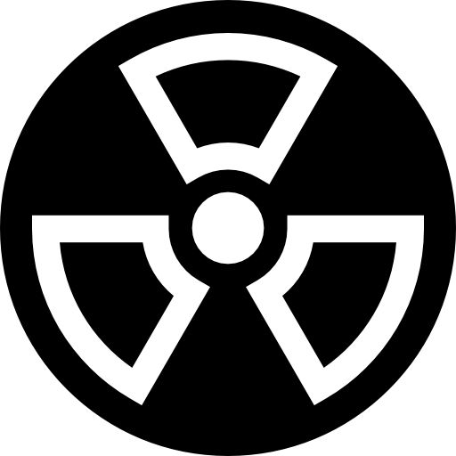 Radiation Basic Straight Filled icon