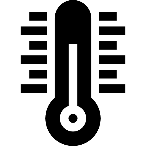 termômetro Basic Straight Filled Ícone