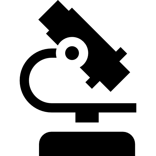 mikroskop Basic Straight Filled ikona