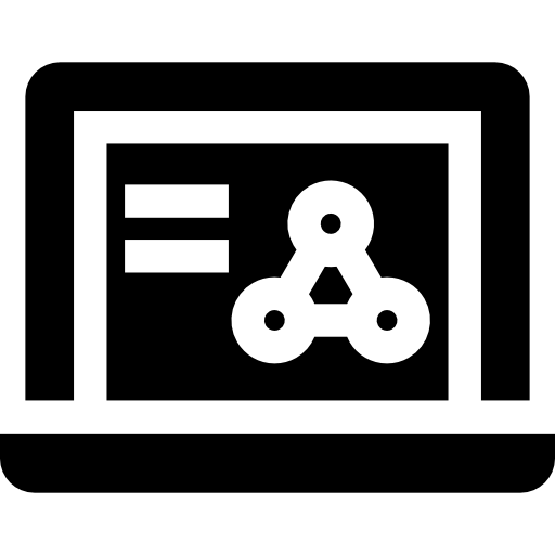 Laptop Basic Straight Filled icon