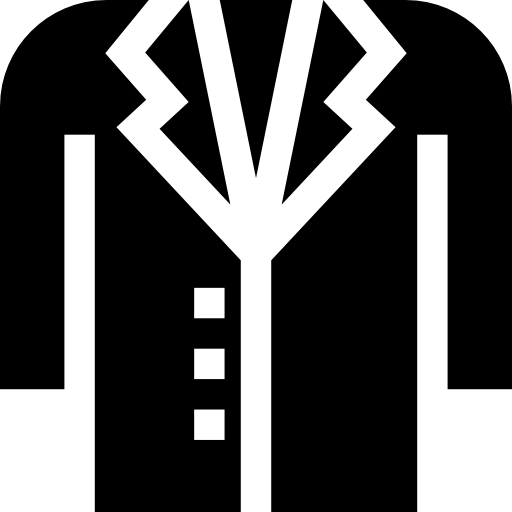camice da laboratorio Basic Straight Filled icona