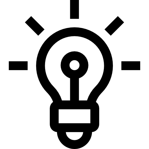 Light bulb Basic Straight Lineal icon